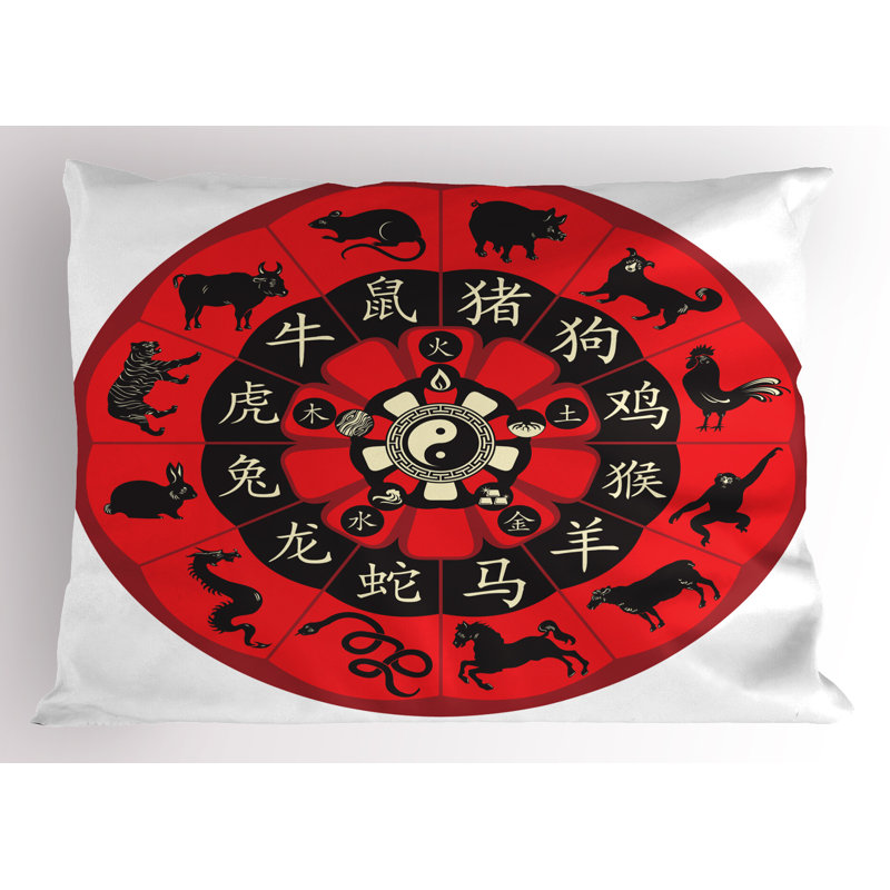 Ensemble de 2 taies décoratives Ambesonne Zodiac, H 20 po x l 26 po