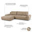 Sabria 3 Seater Sofa Bed-1450211226