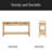 Fir Veneer Modern Stylish Console Table With Honeycomb Design,Suitable For Study,Entryway, Hallway, Living Room, Foyer-2043548353