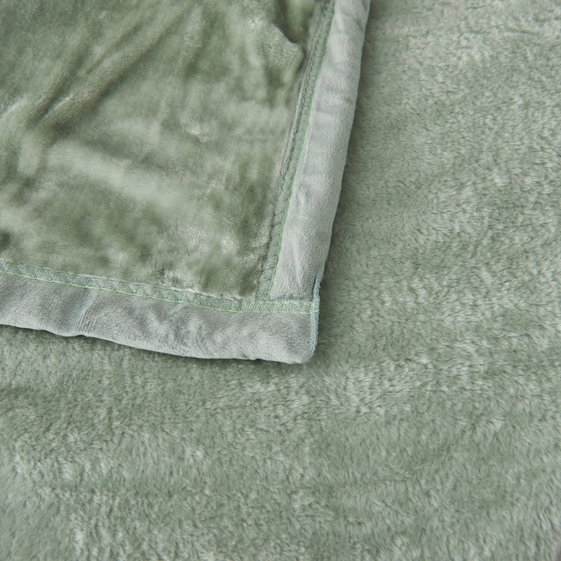 Couverture en vison , Très grand, Vert