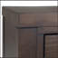 Console Hollander en bois massif de couleur brun noyer chaud