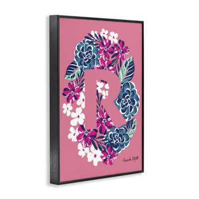 «Floral Bloom», lettre R, giclée par Hannah Louise Byatt