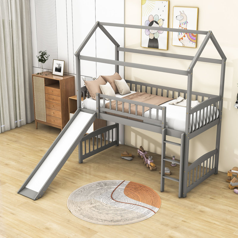 Michiana Kids Twin Loft Bed, Gray