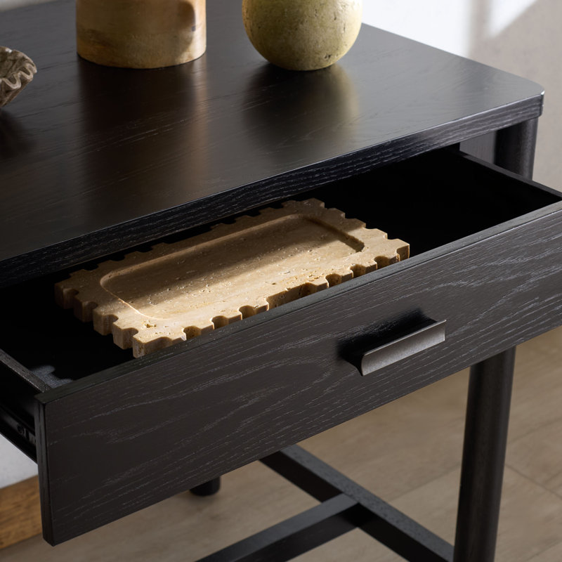 Bureau 2 tiroirs Kaplan, Noir
