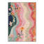 Tapis d'intérieur beige / rose / vert / bleu lavable à la machine avec envers antidérapant Verdalia-128992665