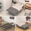 Lit pliant avec matelas, lit d'invité portable sur roulettes, L 75 po x l 46 po
