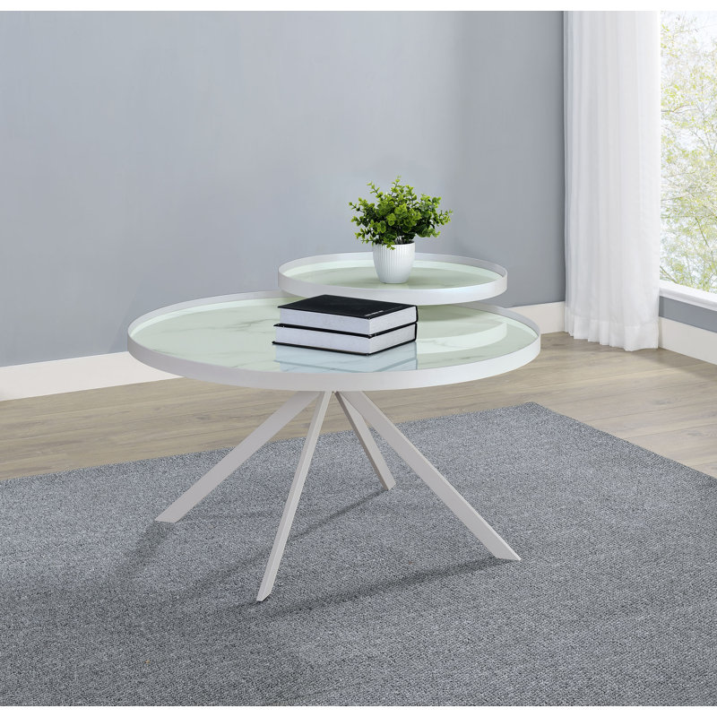 Table basse Perdigon, Blanc