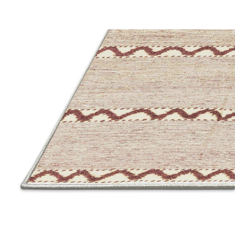 Abstract Indoor Rug, Rectangle 2' x 4'