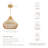 Anterria 1 - Light Natural 17", 21'', 24'' Handwoven Rattan Plug-In or Hardwired Light Fixture for Dining Room or Entryway, Dimmable and Perfect for High Ceilings in Boho Japandi Style-1906182534