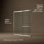Elate Sliding Bath Door, 56-3/4-In H X 56-1/4 - 59-5/8-In W, With 1/4-In Thick Crystal Clear Glass-1666229664