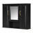 Wall Mounted Brimfield Cabinet with Mirror and 3 Doors-3780001