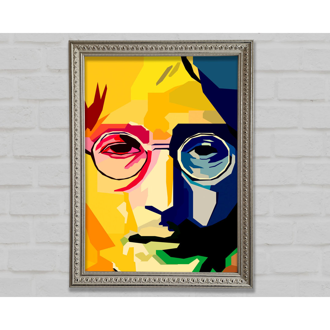 John Lennon Colours - Einzelner Bilderrahmen Druck