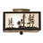 Glass Semi Flush Mount