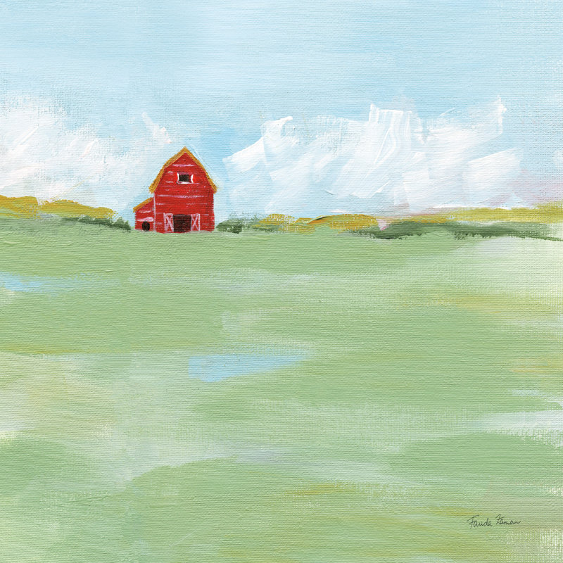 Country Feel by Farida Zaman - Wrapped Canvas Painting, 76cm H x 76cm W