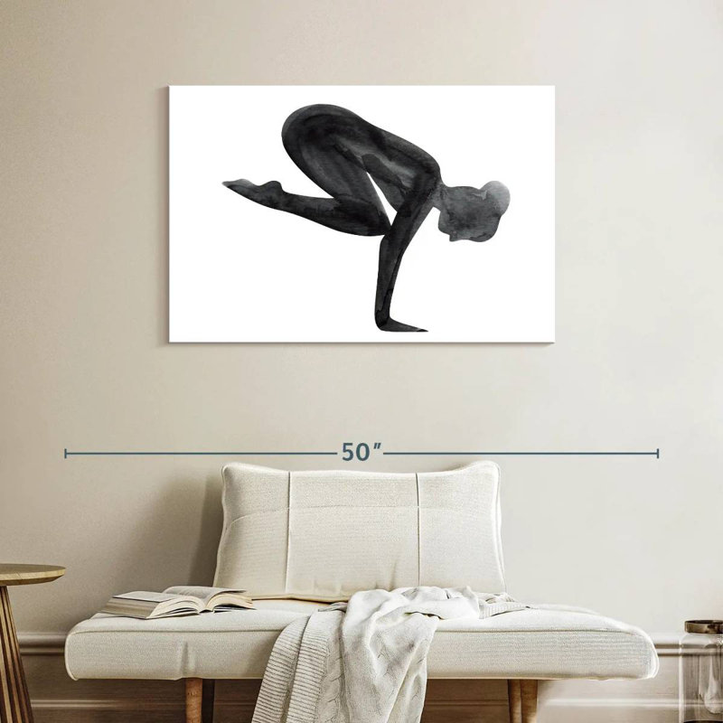 Kerrick Yoga Asana Pose, H 26 po x l 39 po