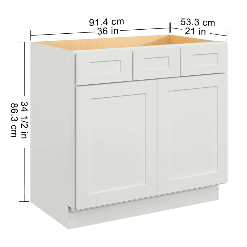Armoire de meuble-lavabo gris en contreplaqué gris 36 po x 21 po x 34,5 po - et pour salle de bain et cuisine style l 36 po x P 21 po H 34,5 po