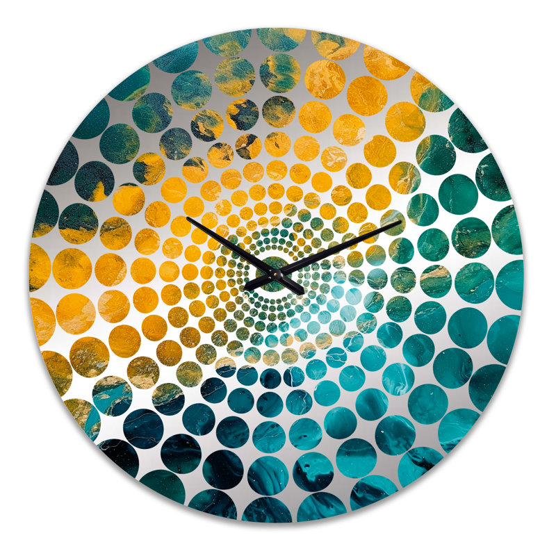 Louren - Horloge murale peinture abstraite, Très grand