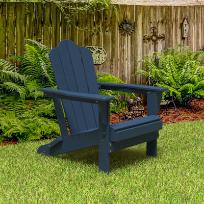 POLYWOOD Folding Adirondack Chair by Ebern Designs