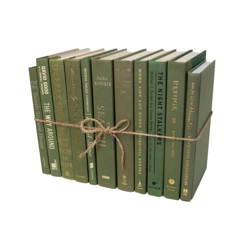 Decorative Books - Fir Book Bundle - 1 Foot of Green Books