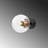 Industrial Wall Lamp, Black & Antique Finish, 9.8 x 9.8 x 9.4 inches | Sturdy Metal Body with Glass Cap, E14 Socket, Max 15W | Modern Glam Design for Home, Office, & Creative Spaces, IP20 Rated-195294277-219403952