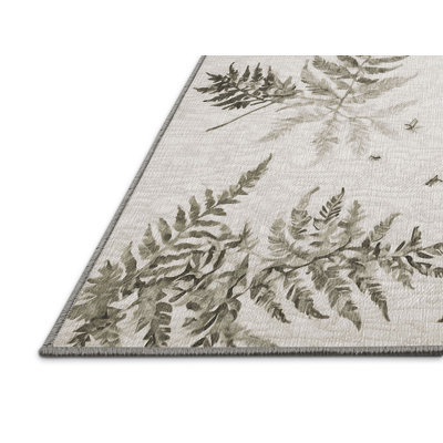 Machine Washable Gray Area Rug