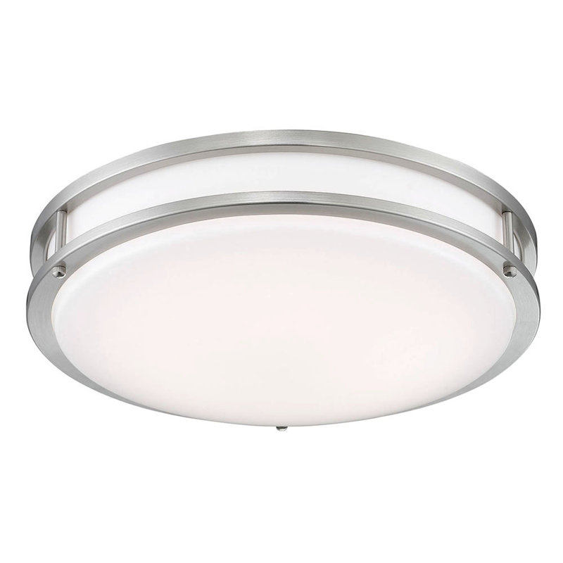 Myrian Acrylic LED Flush Mount, 3.7" H x 14" W x 14" D