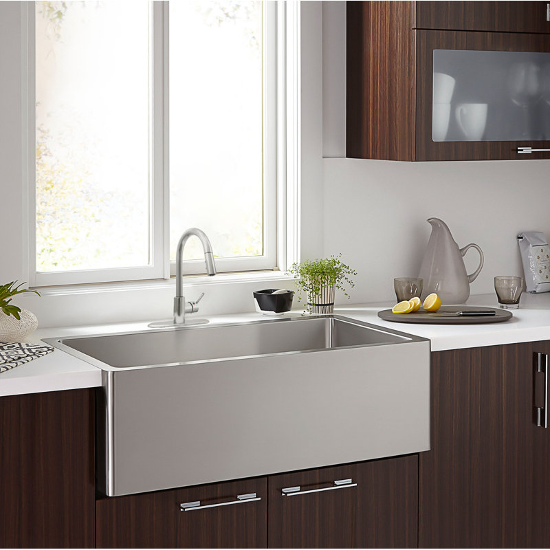Highcraft Kitchen Faucet, Stainless Steel