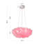 Mercer41 1-light White Lennie Pendant Light With Pink Feather Shade