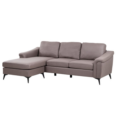Kahtai 3 Seater Faux Leather Corner Sofa 