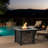 24" H X 36" W Propane Outdoor Fire Pit Table With Cover