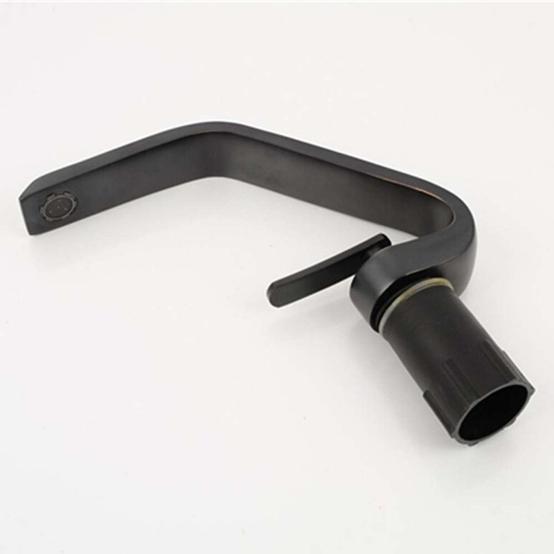 Brushed Nickel Deck Mount Automatic Sensor Faucet Sleek Touchless Operation for Modern Bathrooms