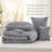 Bedsure Pinch Pleat Comforter Set Boho Bed-in-A-Bag Bedding Set with  Pillowcases for All Season-105529478-105529480