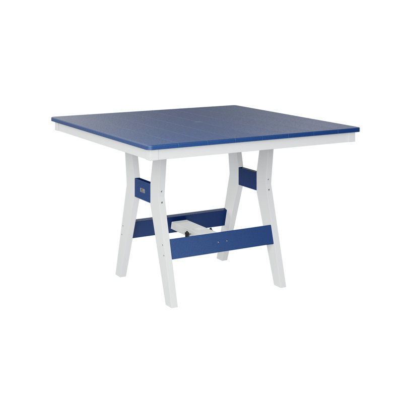 Table berçante berlinoise Berlin, H 35,5 po x l 44 po x P 44 po, Bleu pacifique