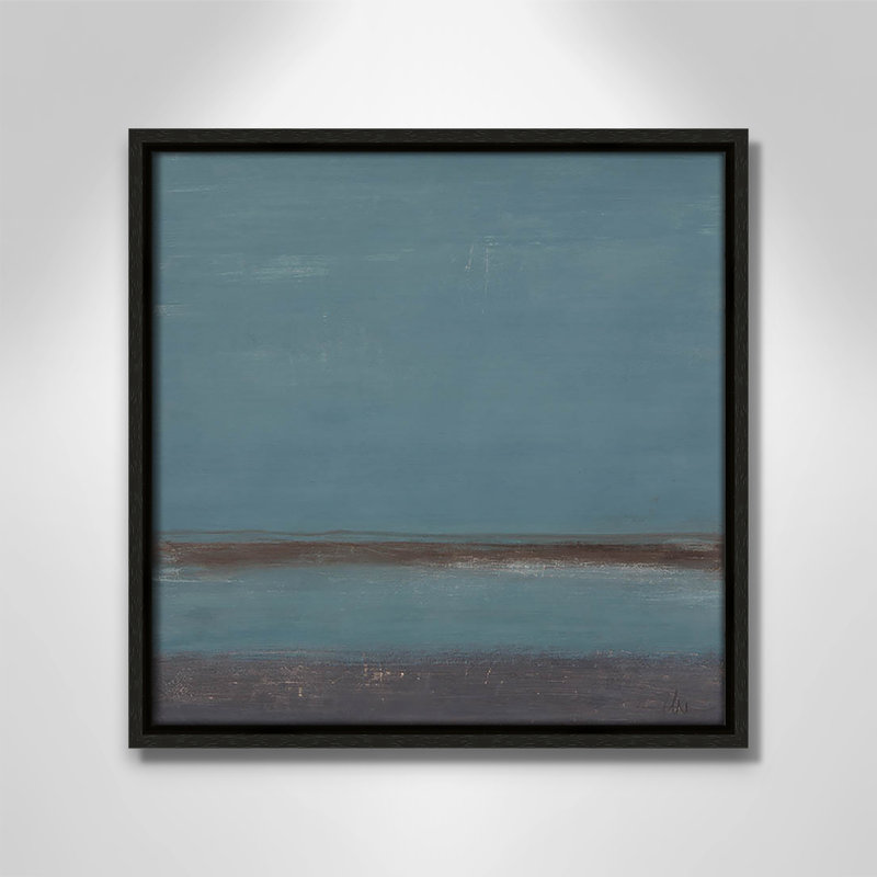 " A Distant Memory ", 13.5" H x 13.5" W x 2" D, Espresso Floater Framed