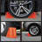 Stalwart Wheel Chocks - Parking Block Set - Wheel Chocks for RV Trailer, Motorcycle, Camper, Trucks, or Cars