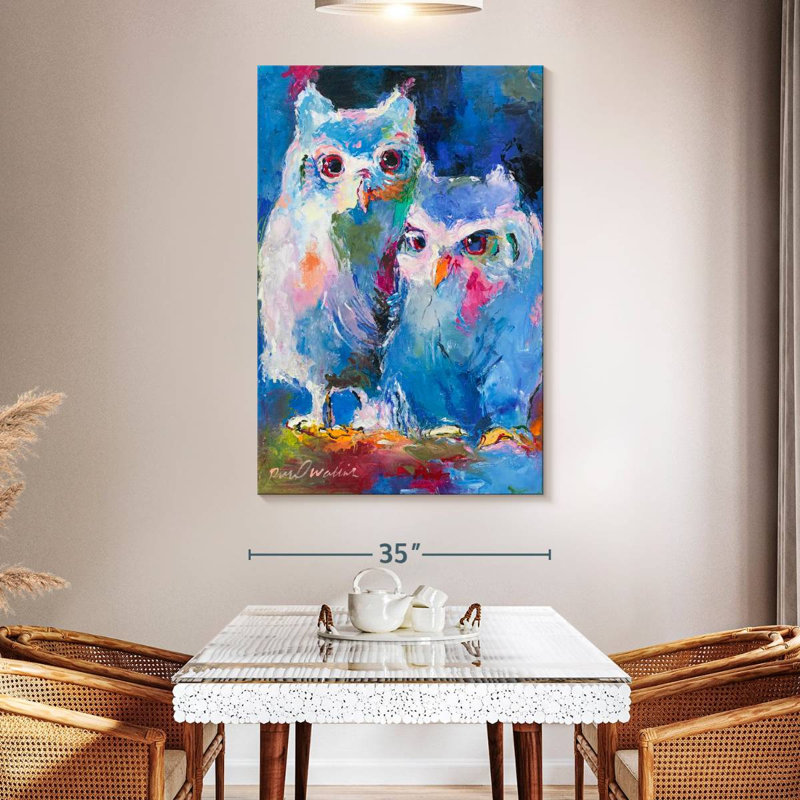 Brampt Two Owls, 51" H x 34" W