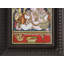 Krishna au beurre de Tanjore peignant des couleurs traditionnelles avec de l'or 24 carats | Avec cadre