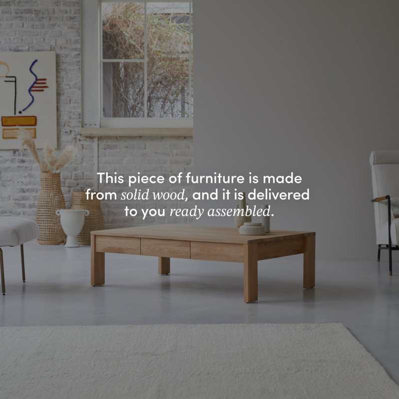 Eden Solid Wood Coffee Table