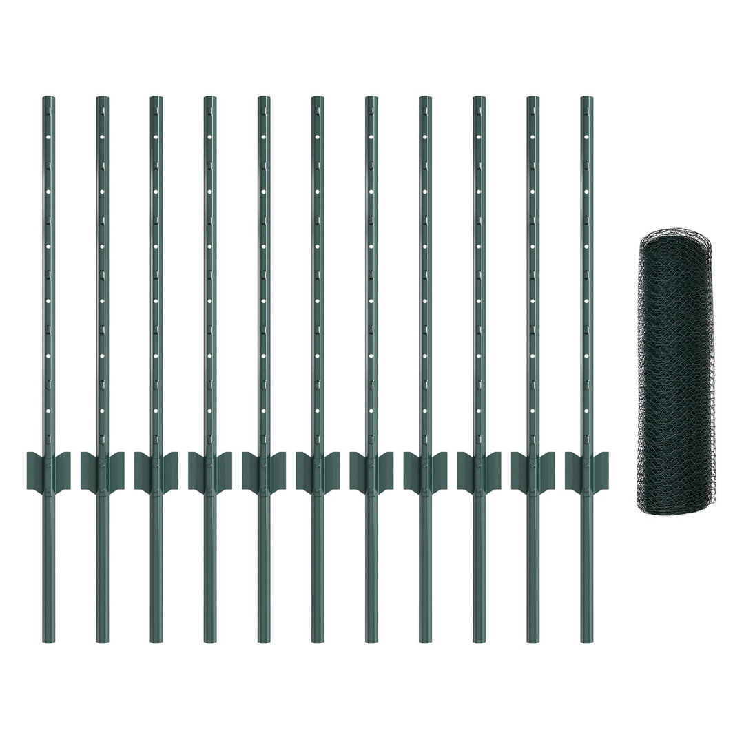 50cm H x 2500cm W Steel Border Fencing