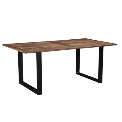 Table de salle à manger en fer 78 po Durias
