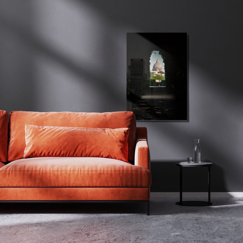 Peinture élégante en verre trempé, 17,7 po x 25,6 po | 100% verre trempé, épaisseur: 0,16 pouce | Superbe art mural pour la décoration intérieure, parfait pour le salon, la chambre à coucher et les espaces de bureau, durable et facile à nettoyer