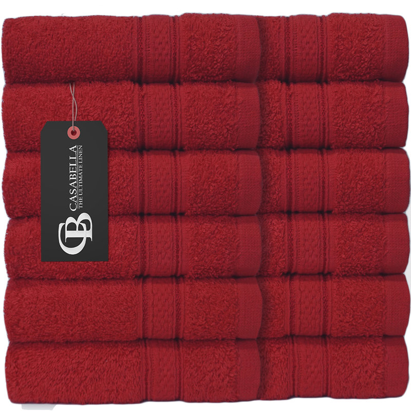 Fiorinda Face Cloth Same-Size Bale, Red