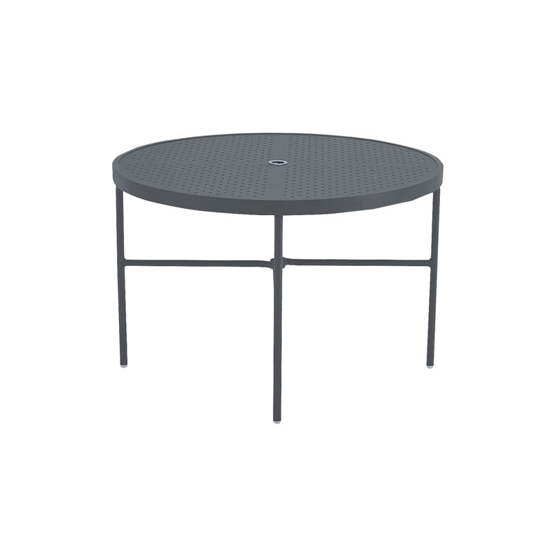 Boulevard Outdoor Round Dining Table, Graphite