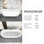 66,3 po X 30,42 po Baignoire de trempage autoportante en acrylique-111620460