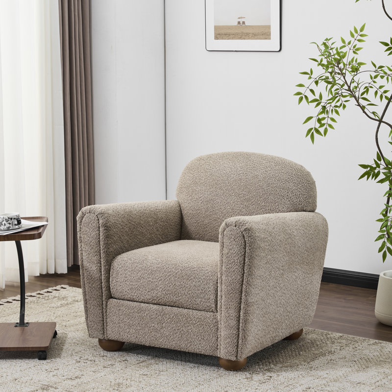 Fauteuil d'appoint Soren, Marron clair