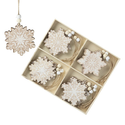 20cm Wood Holiday Shaped Ornament