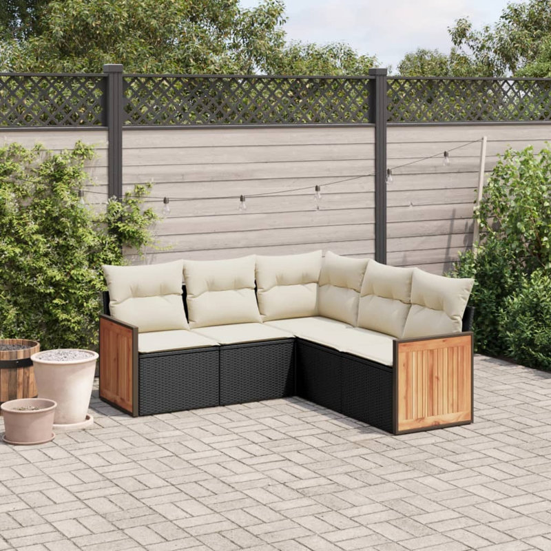 Ensemble de canapé de jardin Vidaxl PE