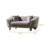 Modern Sofavanessa Loveseat Taupe