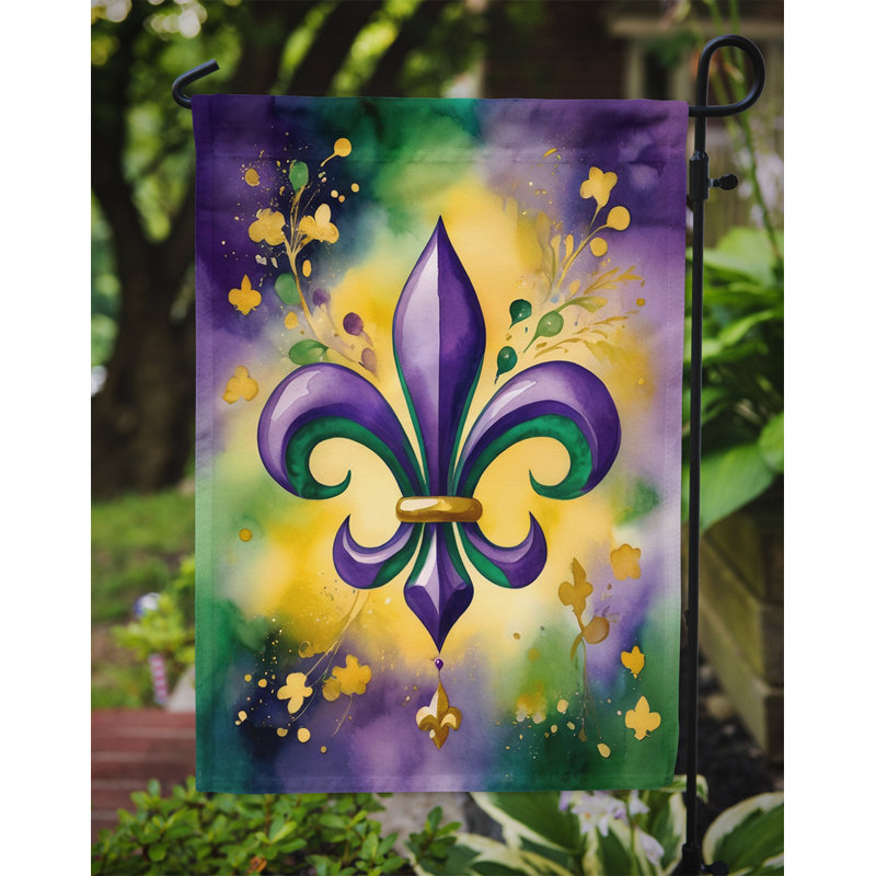 Drapeau de jardin double en polyester H 15,5 po x l 11,25 po