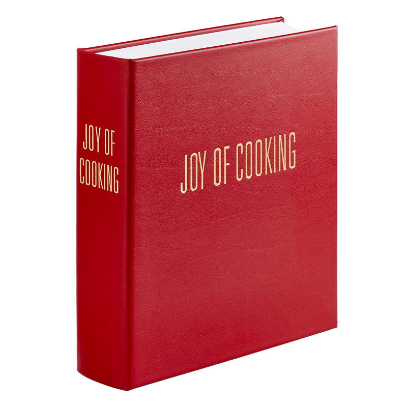 Joy of Cooking Leather Bound Book, Red